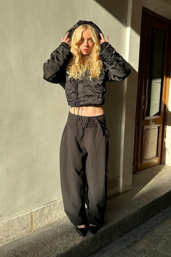  샘디 봄버 자켓 사엠디 자수 재킷 블랙 - SAEMDI