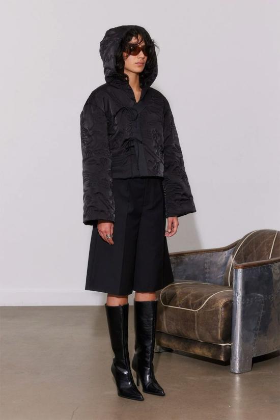  샘디 봄버 자켓 사엠디 자수 재킷 블랙 - SAEMDI