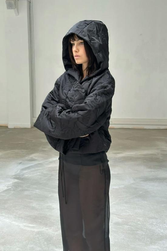  SAEMDI 봄버 자켓 사엠디 자수 재킷 블랙 - OTHER BRANDS