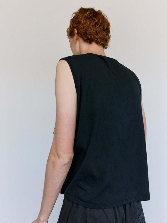  가브리엘라 콜 가먼츠 민소매 티셔츠 33번 유기농 면 민소매 티셔츠 블랙 - GABRIELA COLL GARMENTS