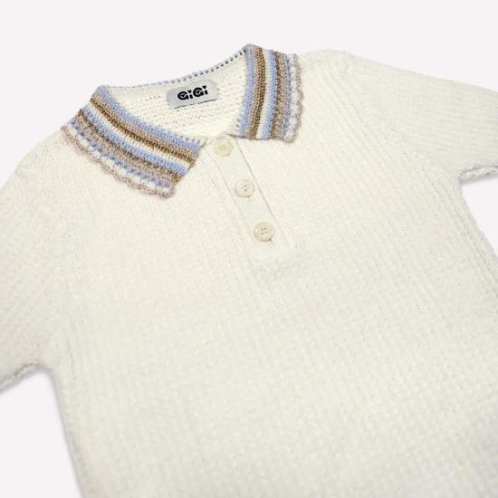  Gigi 반팔 티셔츠 지지 크로셰 폴로 탑 - OTHER BRANDS
