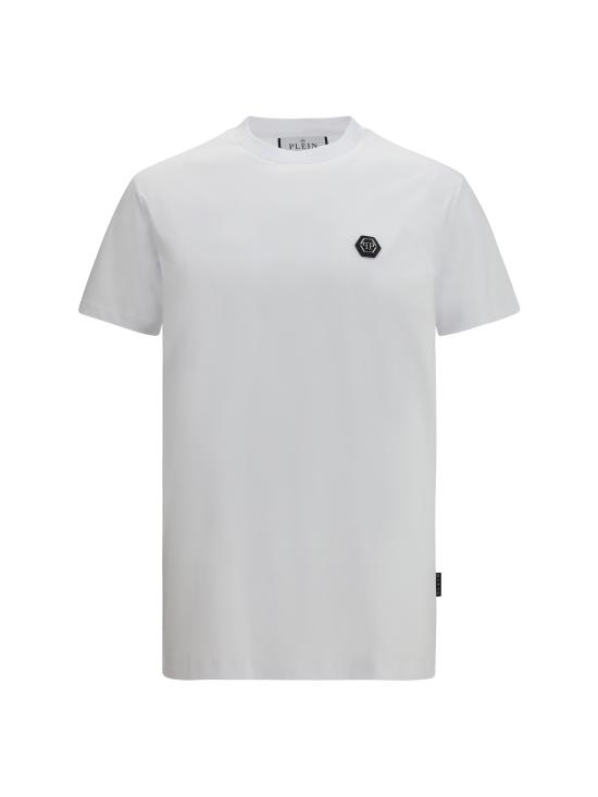26SS 필립 플레인 반팔 티셔츠 AAECMTK8740PJY002N 01 WHITE
