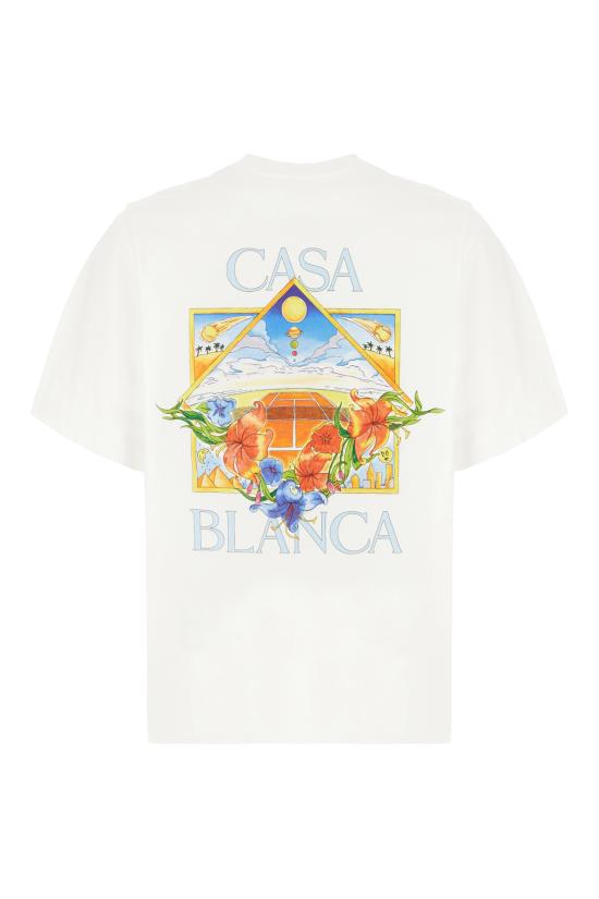 26SS 카사블랑카 반팔 티셔츠 MSS26JTS00113 WHITE - CASABLANCA