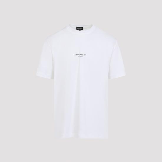 26SS 조르지오 아르마니 반팔 티셔츠 GM001085 TE10629 U0002 OPTICAL WHITE - GIORGIO ARMANI