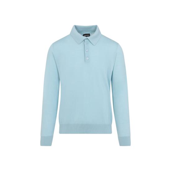 26SS 조르지오 아르마니 스웨터 8NSF03 SM99Z U9192 AQUAMARINE - GIORGIO ARMANI