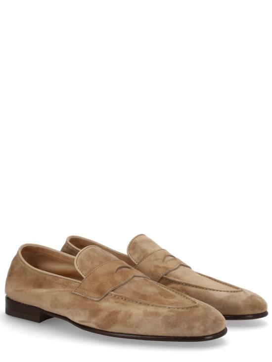 26SS 브루넬로 쿠치넬리 스웨이드 소프트 페니로퍼 MZUCAHG730 C2767 BEIGE - BRUNELLO CUCINELLI