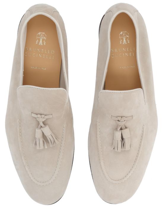 26SS 브루넬로 쿠치넬리 태슬 스웨이드 소프트 로퍼 MZUCAHG731 C2760 BEIGE - BRUNELLO CUCINELLI