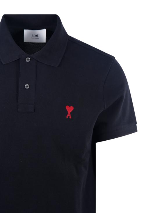 26SS 아미 폴로 티셔츠 BFUPL001 760 001 BLACK - AMI