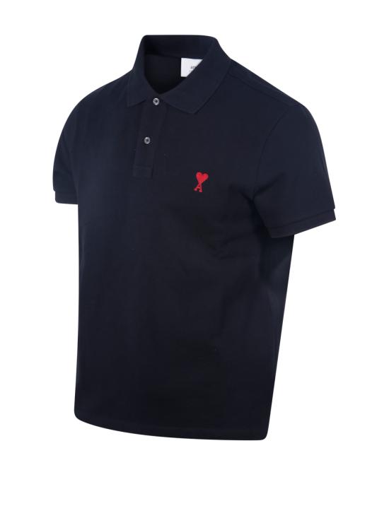 26SS 아미 폴로 티셔츠 BFUPL001 760 001 BLACK - AMI