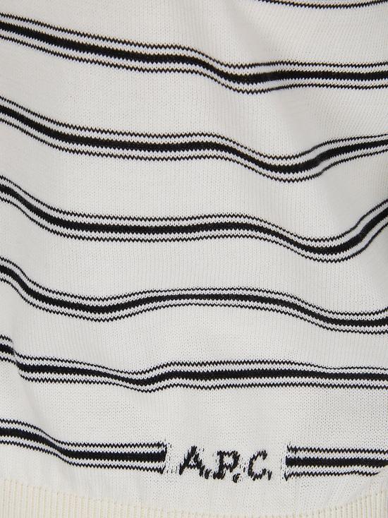 26SS 아페쎄 가디건 COHLPF22320 TAT ECRU BLACK - A.P.C.