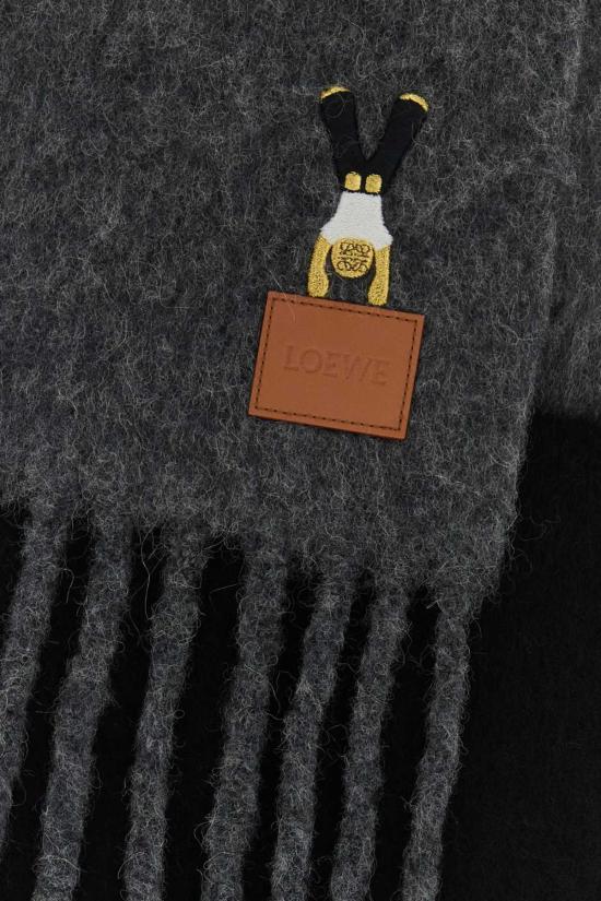 25FW 로에베 머플러/스카프 FSF4SS1W03 DARKGREYBLACK Multicoloured - LOEWE