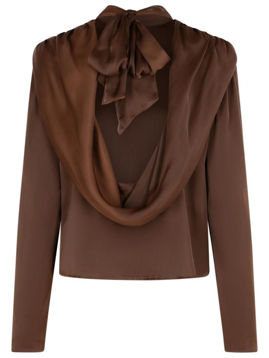 25FW 로테이트 블라우스 1146432910 Brown - ROTATE