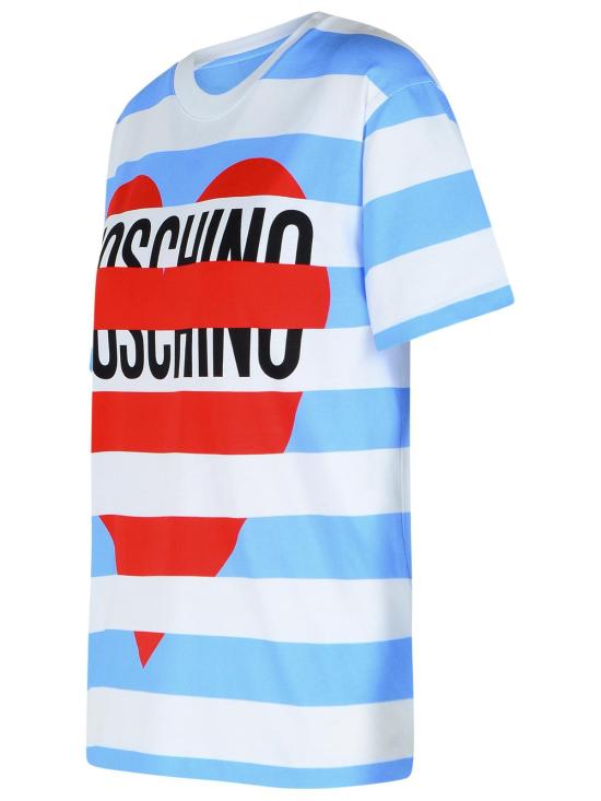 25FW 모스키노 반팔 티셔츠 K1J0716 82362888 Light Blue - MOSCHINO