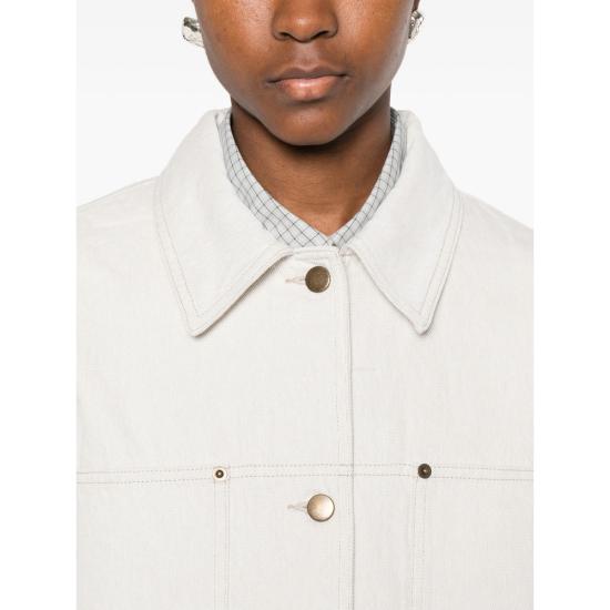 26SS 쉐르 데님 자켓 VES0704 HIJA BLANC NEUTRALS - SOEUR