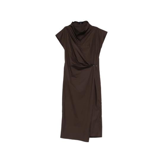 26SS 쉐르 미디 원피스 ROB0653 FOGGIA MARRO BROWN