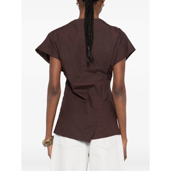 26SS 쉐르 블라우스 CHE0690 FEDORA FIGUE BROWN - SOEUR