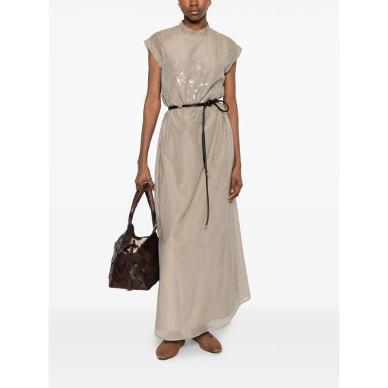 26SS 빠니깔레 미디 원피스 D381410AB 0270 NEUTRALS - Panicale