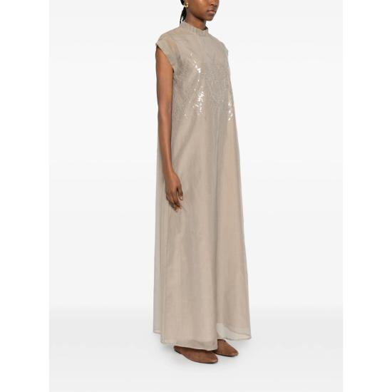 26SS 빠니깔레 미디 원피스 D381410AB 0270 NEUTRALS - Panicale