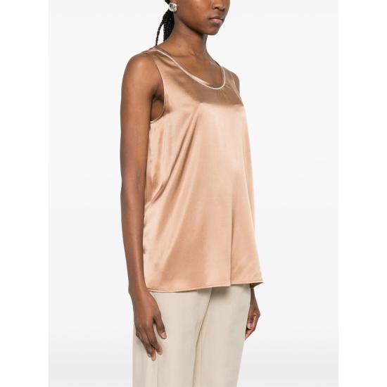 26SS 빠니깔레 민소매 티셔츠 D381145CA 0250 NEUTRALS - Panicale