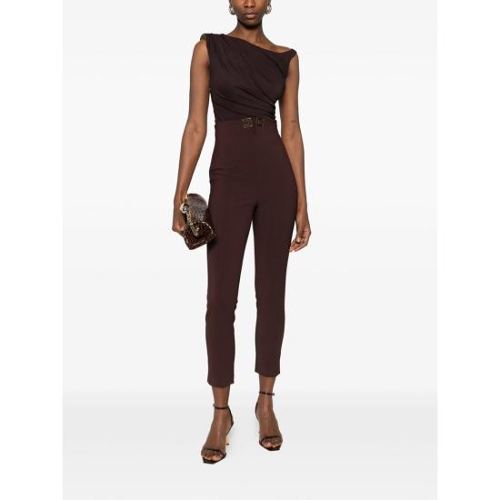 26SS 엘리자베타프랜치 스트레이트 팬츠 PA16361E2 644 BROWN - ELISABETTA FRANCHI