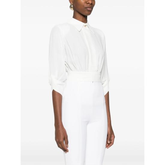 26SS 엘리자베타프랜치 블라우스 CA14761E2 360 WHITE - ELISABETTA FRANCHI