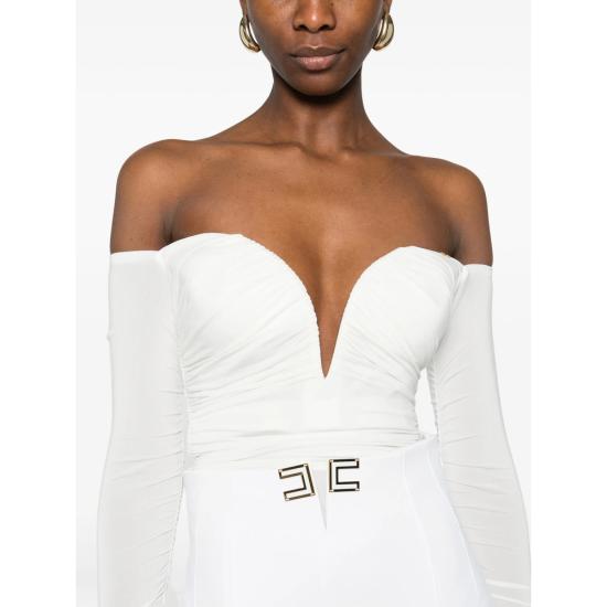 26SS 엘리자베타프랜치 블라우스 BO01561E2 360 WHITE - ELISABETTA FRANCHI