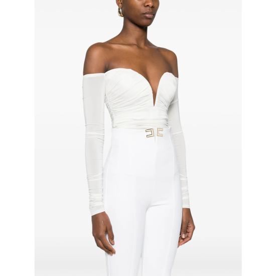 26SS 엘리자베타프랜치 블라우스 BO01561E2 360 WHITE - ELISABETTA FRANCHI