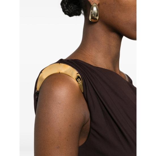 26SS 엘리자베타프랜치 블라우스 BO01361E2 EV9 BROWN BLACK - ELISABETTA FRANCHI