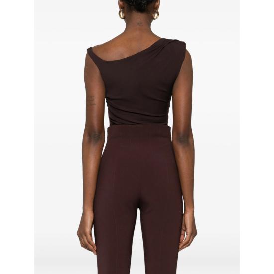 26SS 엘리자베타프랜치 블라우스 BO01361E2 EV9 BROWN BLACK - ELISABETTA FRANCHI