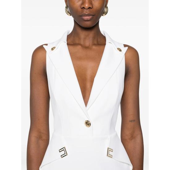 26SS 엘리자베타프랜치 미디 원피스 AB92461E2 360 WHITE - ELISABETTA FRANCHI