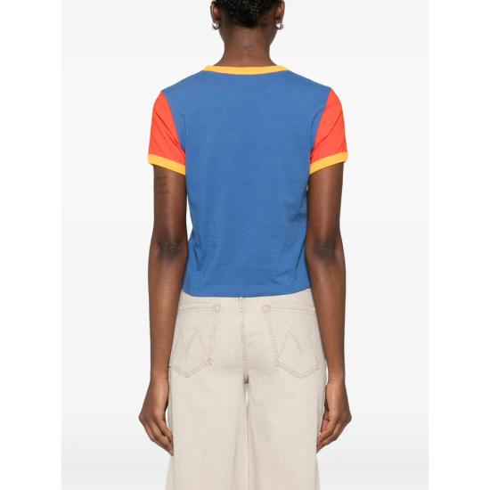 26SS 마더 반팔 티셔츠 81491 1574 DFT BLUE ORANGE - MOTHER