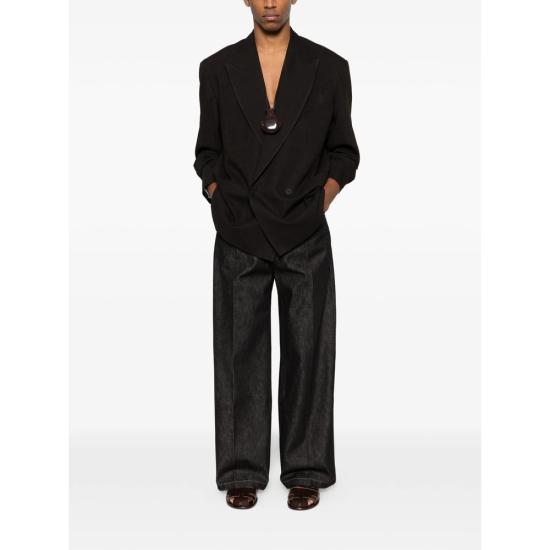 26SS 르메르 스터드 와이드 팬츠 PA1288 LD1061 BK965 BLACK - LEMAIRE