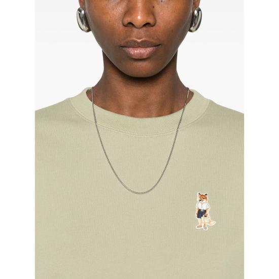 26SS 메종키츠네 드레스드 폭스 컴포트 스웨트셔츠 QW00306KM0341 DUGRE GREEN - MAISON KITSUNE