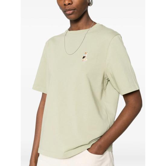 26SS 메종키츠네 드레스드 폭스 컴포트 티셔츠 QW00114KJ0119 DUGRE GREEN - MAISON KITSUNE