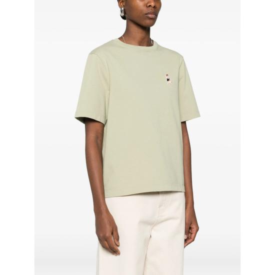 26SS 메종키츠네 드레스드 폭스 컴포트 티셔츠 QW00114KJ0119 DUGRE GREEN - MAISON KITSUNE