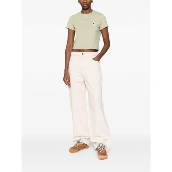 26SS 메종키츠네 반팔 티셔츠 QW00113KJ7026 DUGRE GREEN - MAISON KITSUNE