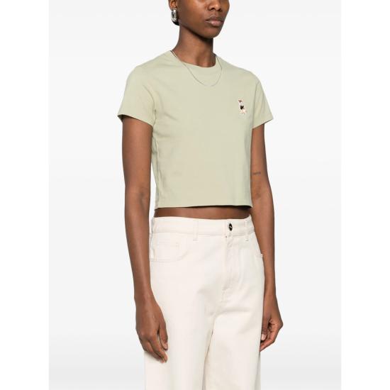 26SS 메종키츠네 반팔 티셔츠 QW00113KJ7026 DUGRE GREEN - MAISON KITSUNE