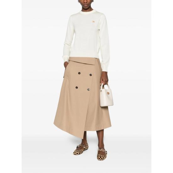 26SS 메종키츠네 베이비 폭스 메리노 레귤러 점퍼 PW00801KT1181 PUECR NEUTRALS - MAISON KITSUNE