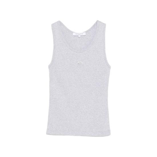 26SS 메종키츠네 베이비 폭스 립드 탱크탑 MW00121KA0033 LGRME GREY