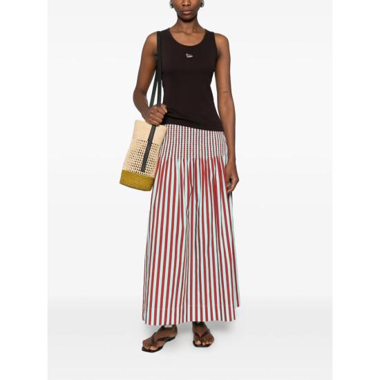 26SS 메종키츠네 베이비 폭스 립드 탱크탑 MW00121KA0033 GANAC BROWN - MAISON KITSUNE