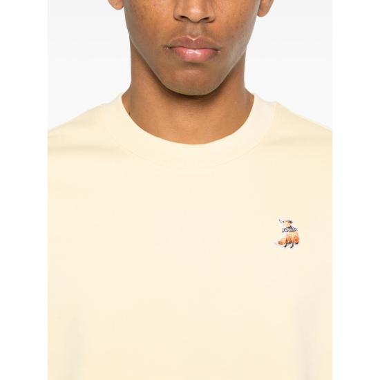 26SS 메종키츠네 드리밍 폭스 컴포트 스웨트셔츠 QM00301KM0341 STRAW YELLOW - MAISON KITSUNE