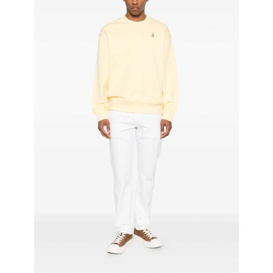 26SS 메종키츠네 드리밍 폭스 컴포트 스웨트셔츠 QM00301KM0341 STRAW YELLOW - MAISON KITSUNE
