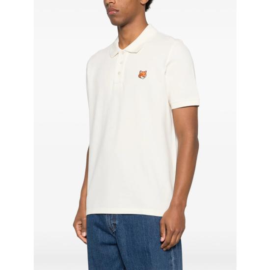 26SS 메종키츠네 폭스 헤드 레귤러 폴로 티셔츠 PM00209KP0002 NBEIG NEUTRALS - MAISON KITSUNE