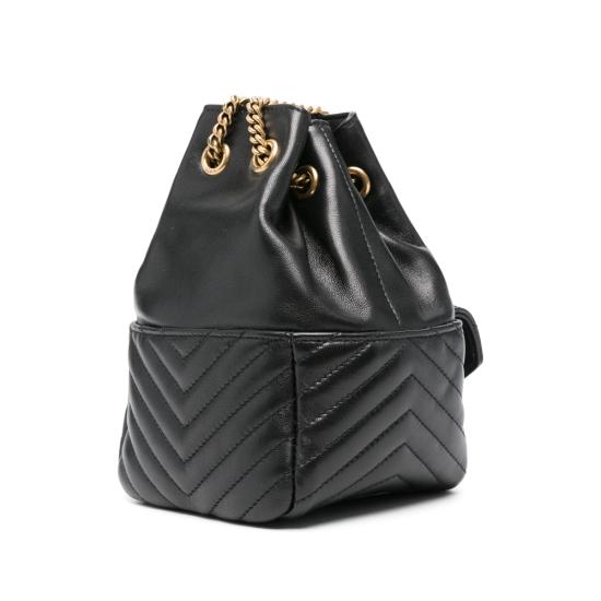 25FW 생로랑 나노 버킷백 760745 1EL07 1000 BLACK - SAINT LAURENT