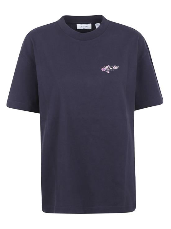 26SS 오프화이트 반팔 티셔츠 OWAA089S26JE R006 Blue