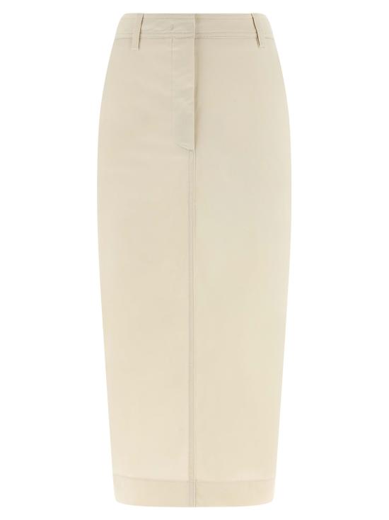 26SS 더 레이티스트 미디 스커트 TLW09008T0176ABTPT0343 White