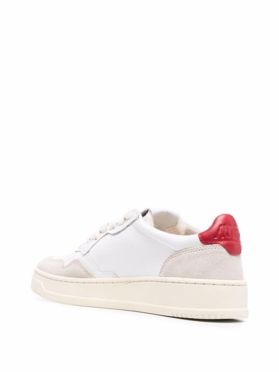 26SS 오트리 메달리스트 로우 레더 스니커즈 AULW LS43 White - AUTRY
