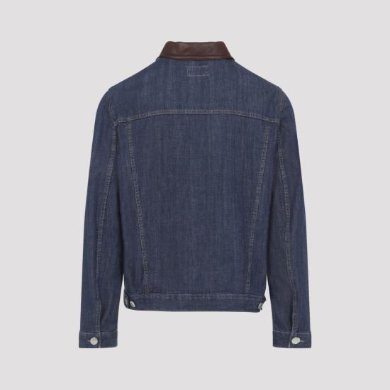 26SS 브루넬로 쿠치넬리 데님 블루종 MH2636914 Blue - BRUNELLO CUCINELLI