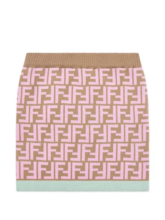 26SS [키즈] 펜디 스커트 JFG247 AVVT F1UPU CAMEL MARSHMALLOW