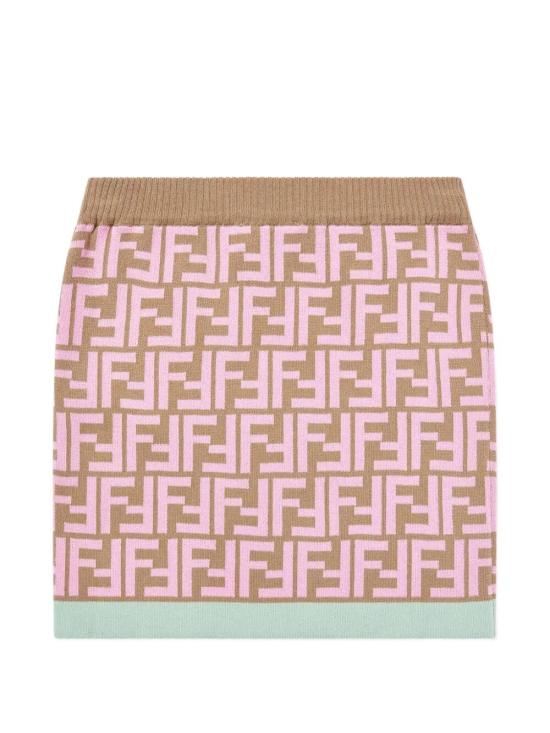 26SS [키즈] 펜디 스커트 JFG247 AVVT F1UPU CAMEL MARSHMALLOW - FENDI